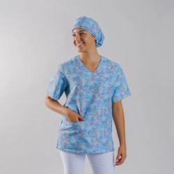 ⭐ CASACA PINCELADAS DISEÑO AGATHA | Azules de Vergara