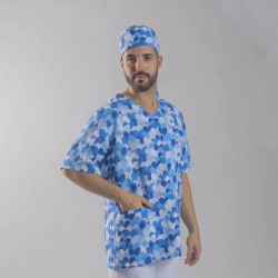 ⭐ CASACA CORAZONES AZUL AGATHA | Azules de Vergara