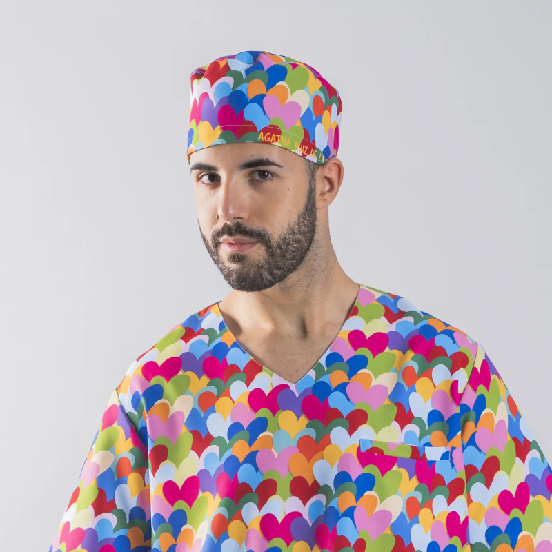 GORRO TIRAS CORAZON MULTICOLOR AGATHA