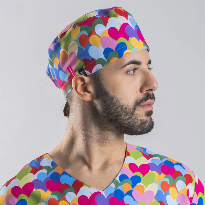 GORRO TIRAS CORAZON MULTICOLOR AGATHA