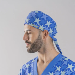 ⭐ GORRO TIRAS COMETA AZUL AGATHA | Azules de Vergara