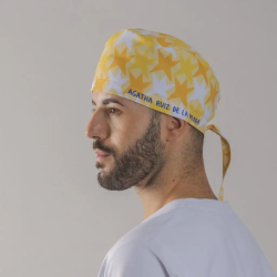 ⭐ GORRO TIRAS COMETA AMARILLO AGATHA | Azules de Vergara