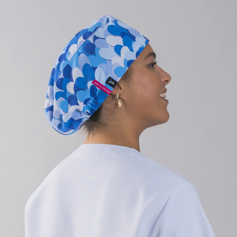 GORRO GOMA CORAZON AZUL AGATHA