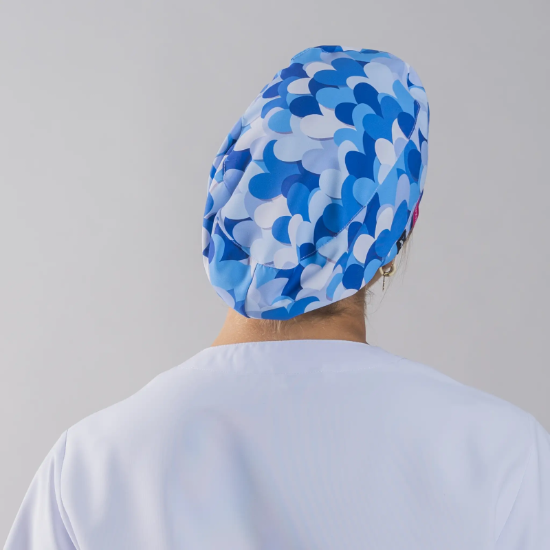 GORRO GOMA CORAZON AZUL AGATHA