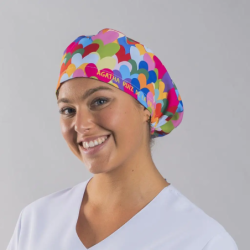 ⭐ GORRO GOMA CORAZON MULTICOLOR AGATHA | Azules de Vergara