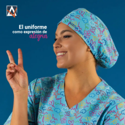 ⭐ GORRO GOMA PINCELADA AGATHA | Azules de Vergara