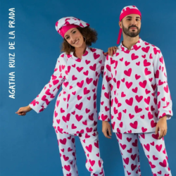 ⭐ CHAQUETA CORAZONES ROSA AGATHA | Azules de Vergara