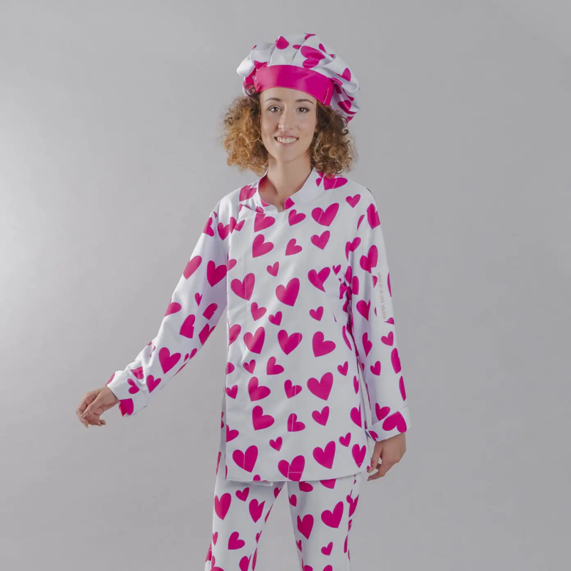 CHAQUETA CORAZONES ROSA AGATHA