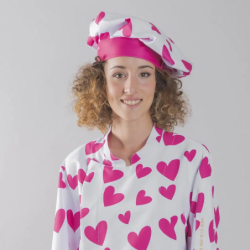 ⭐ GORRO GRAN CHEF CORAZÓN ROSA AGATHA | Azules de Vergara
