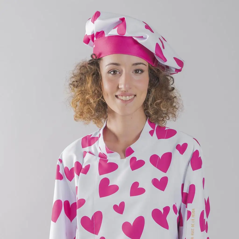GORRO GRAN CHEF CORAZÓN ROSA AGATHA