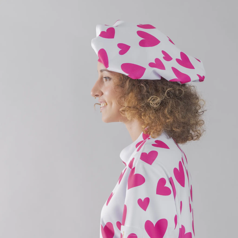 GORRO GRAN CHEF CORAZÓN ROSA AGATHA