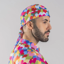 ⭐ GORRO PIRATA CORAZON MULTICOLOR AGATHA | Azules de Vergara