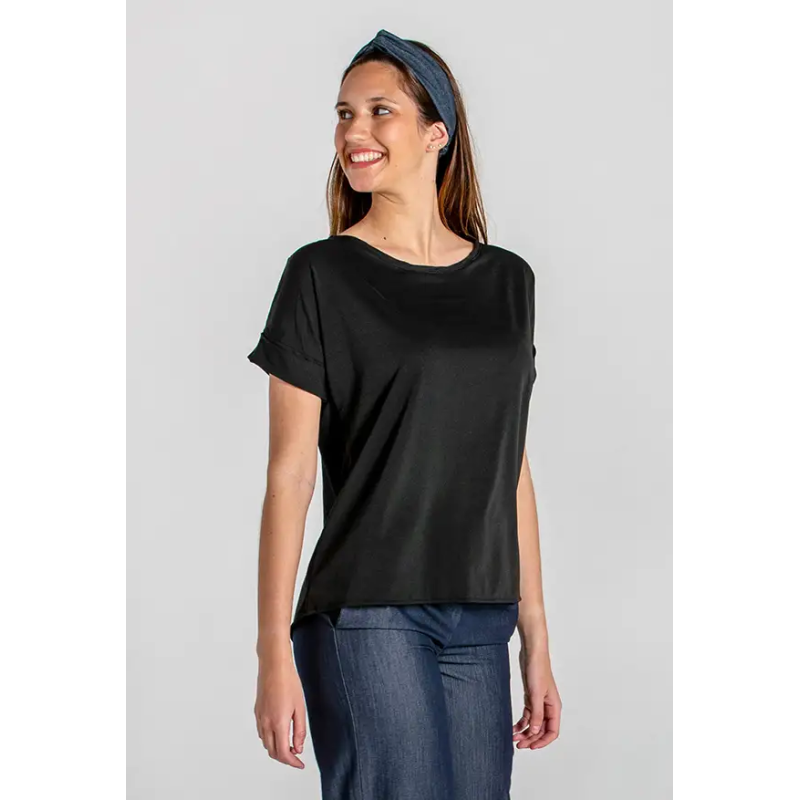 CAMISETA ANCHA ELASTANO