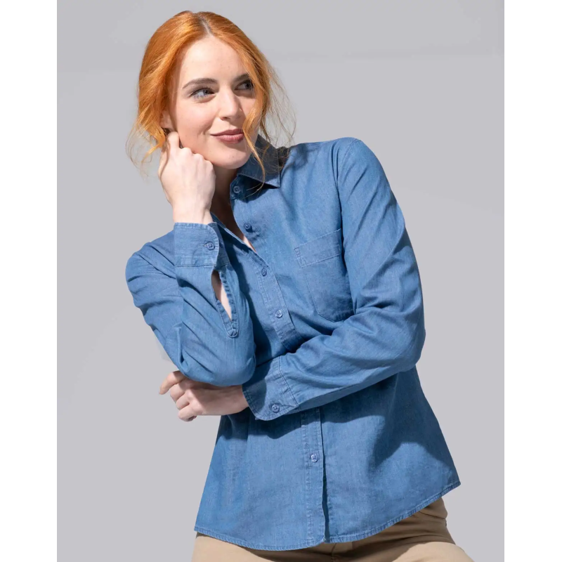 CAMISA VAQUERA DE MUJER 100% ALGODÓN