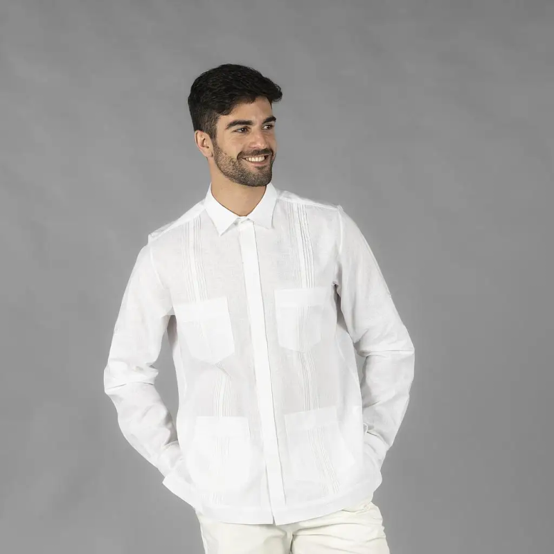 GUAYABERA LINO ALGODÓN UNISEX