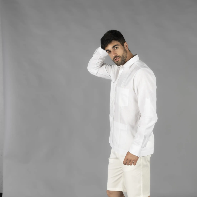 GUAYABERA LINO ALGODÓN UNISEX