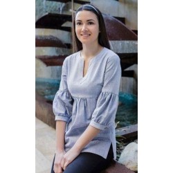 CASACA MUJER MANGA ABULLONADA