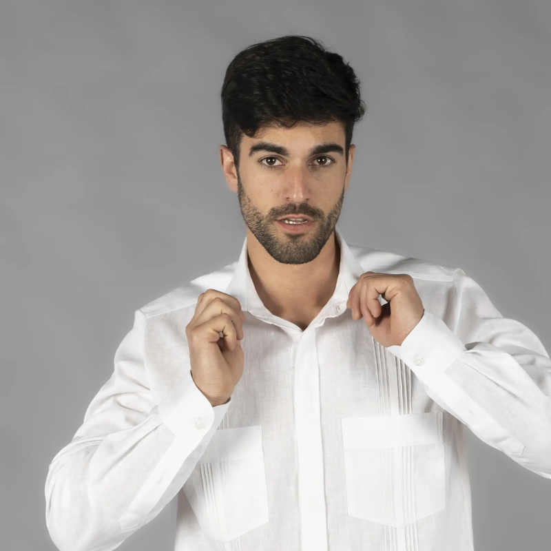 GUAYABERA LINO ALGODÓN UNISEX