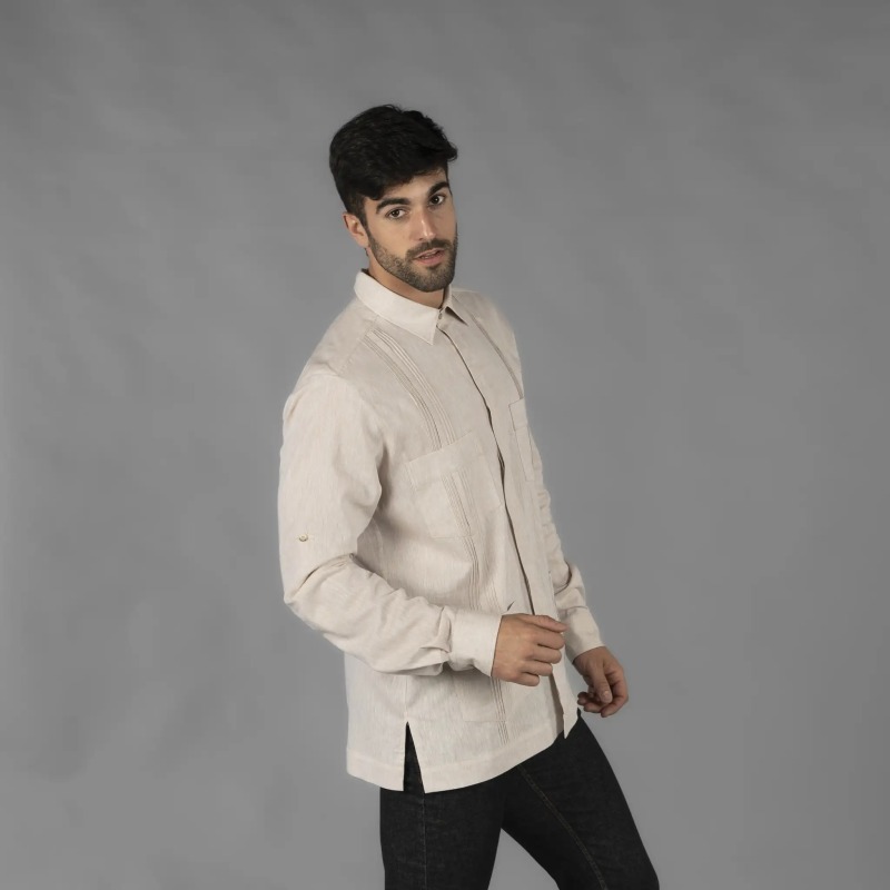 GUAYABERA LINO ALGODÓN UNISEX