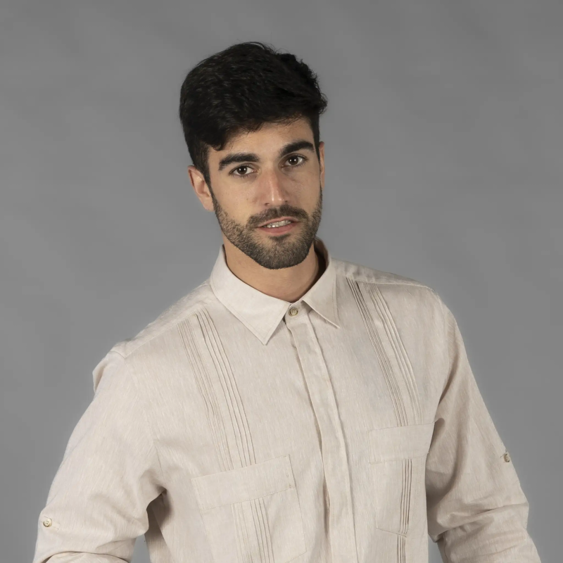GUAYABERA LINO ALGODÓN UNISEX
