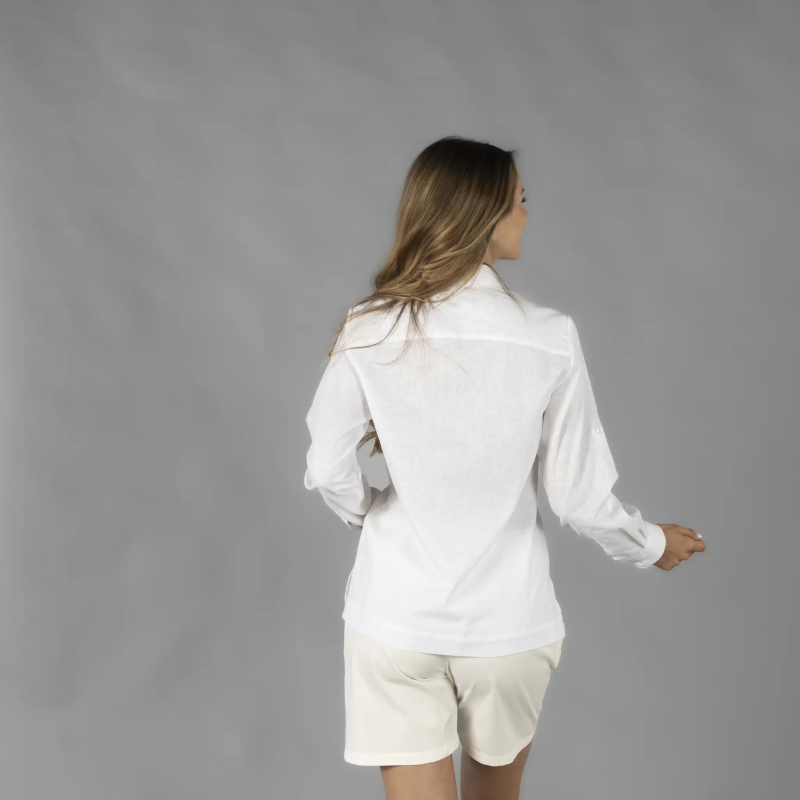GUAYABERA LINO ALGODÓN MUJER
