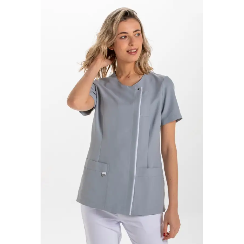 CHAQUETA SANITARIA SRA M/C MICROFIBRA