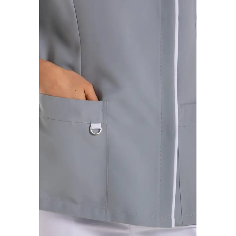 CHAQUETA SANITARIA SRA M/C MICROFIBRA