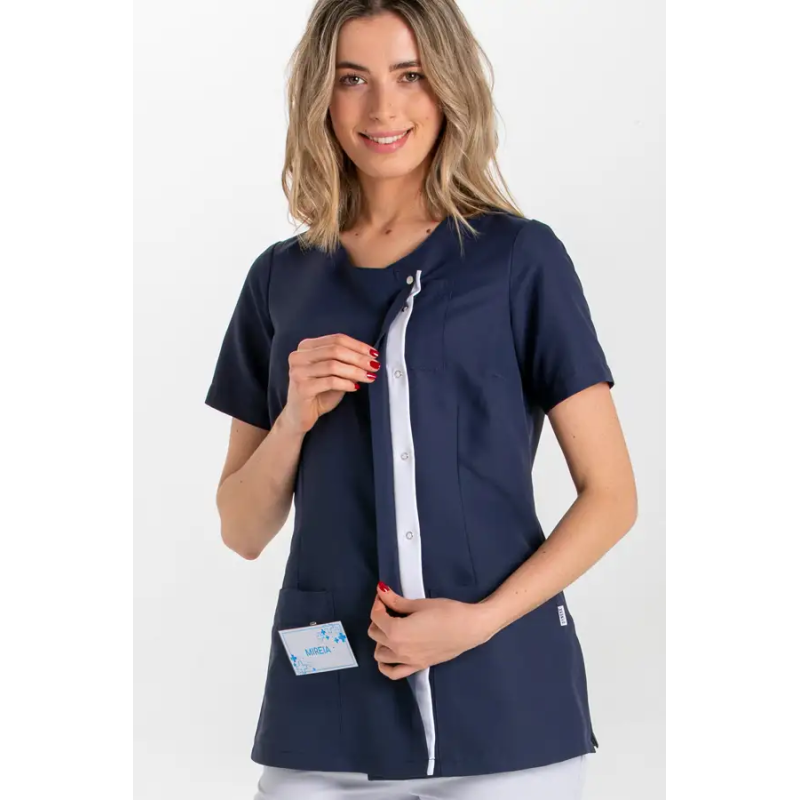 CHAQUETA SANITARIA SRA M/C MICROFIBRA