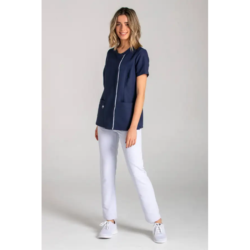 CHAQUETA SANITARIA SRA M/C MICROFIBRA