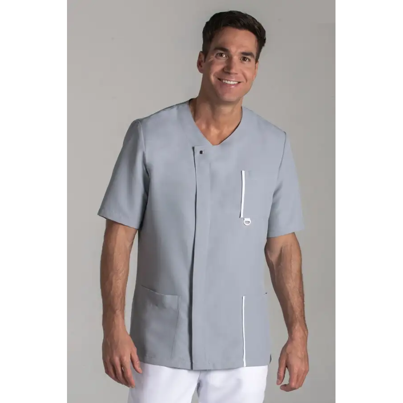 CHAQUETA SANITARIA UNISEX M/C MICROFIBRA