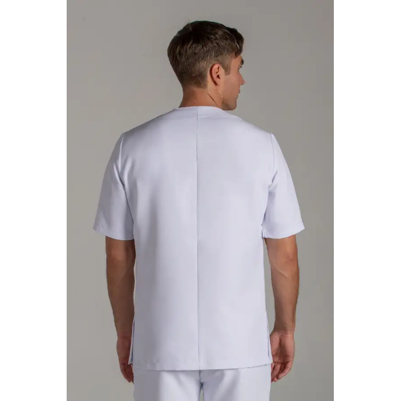 CHAQUETA SANITARIA UNISEX M/C MICROFIBRA