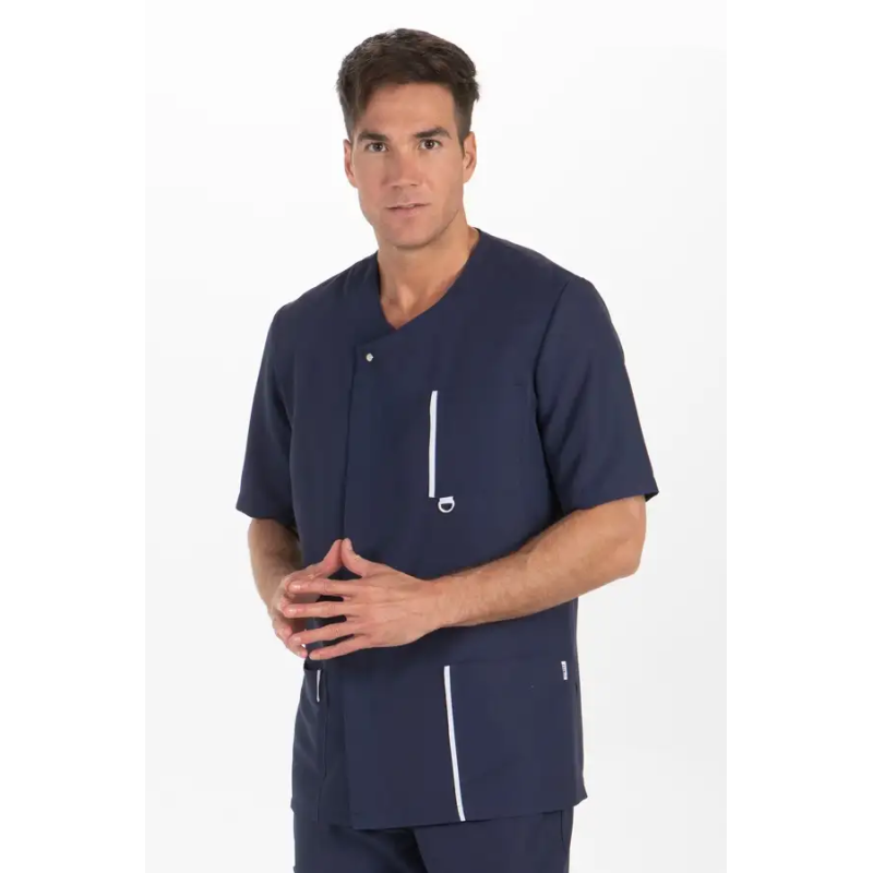 CHAQUETA SANITARIA UNISEX M/C MICROFIBRA