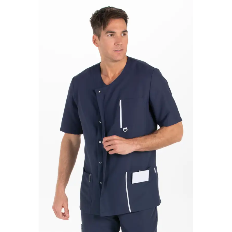 CHAQUETA SANITARIA UNISEX M/C MICROFIBRA