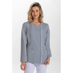 ⭐ CHAQUETA SANITARIA MUJER M/L MICROFIBRA | Azules de Vergara