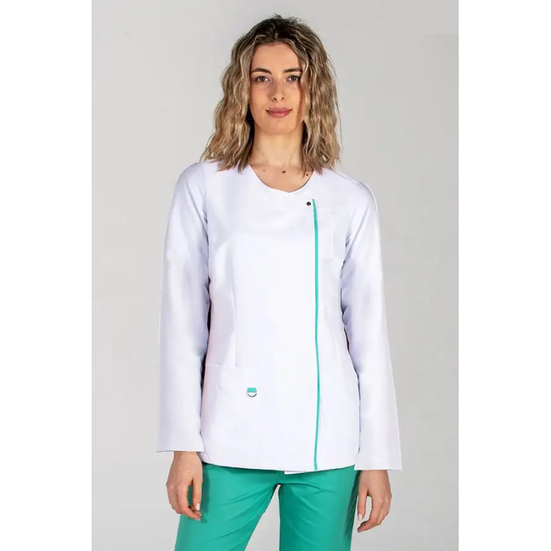 CHAQUETA SANITARIA MUJER M/L MICROFIBRA