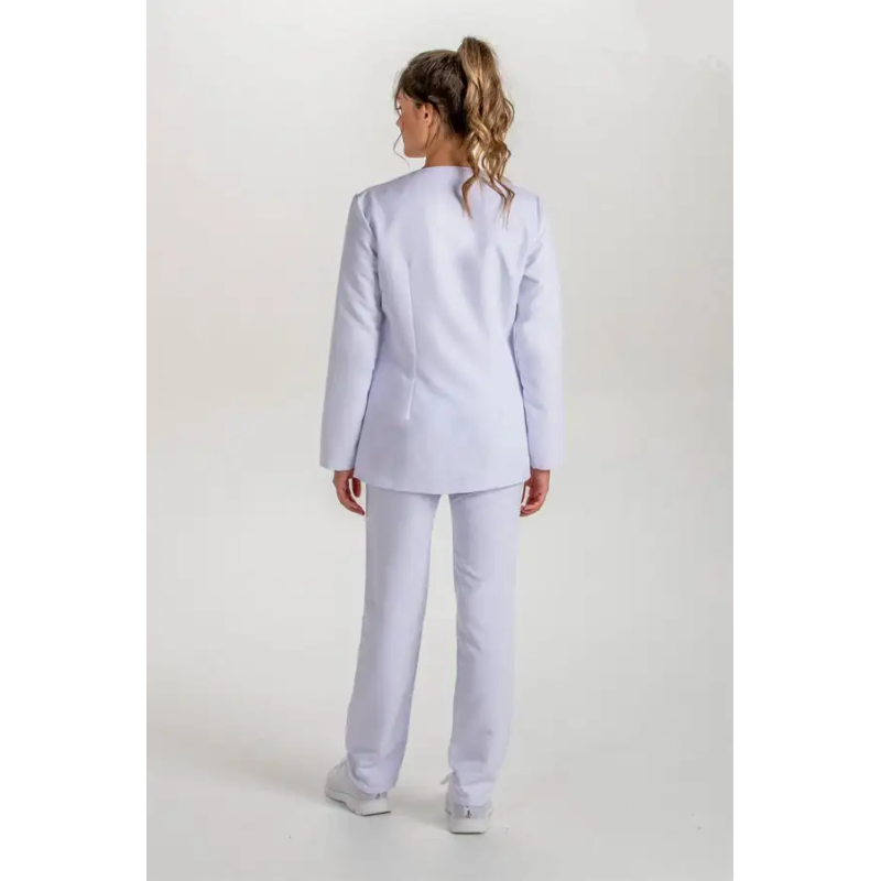 CHAQUETA SANITARIA MUJER M/L MICROFIBRA