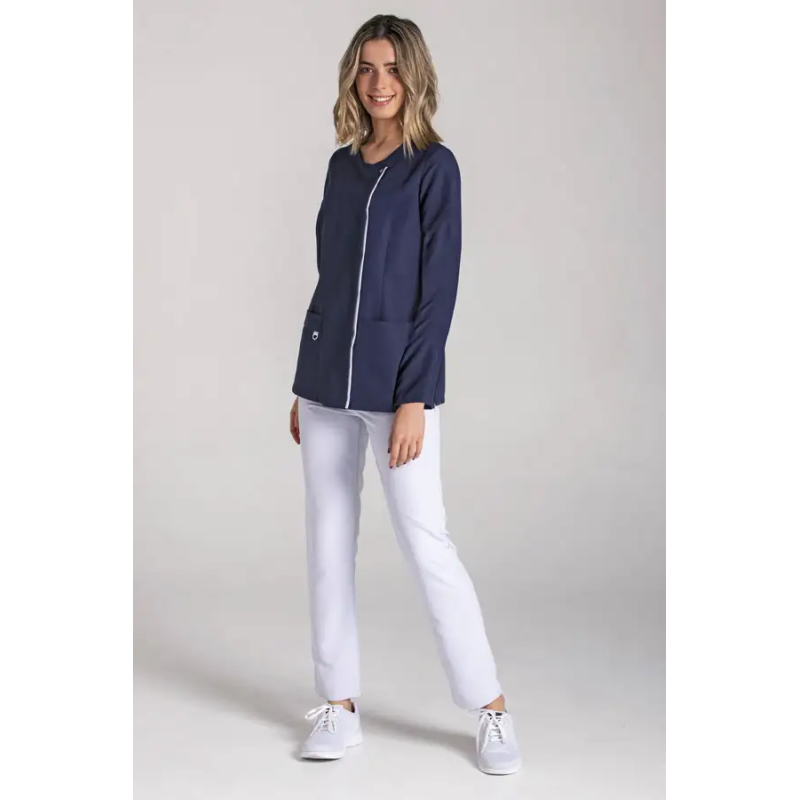 CHAQUETA SANITARIA MUJER M/L MICROFIBRA