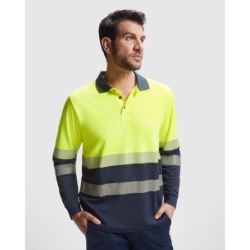 ⭐ POLO TECNICO ALTA VISIBILIDAD MANGA LARGA | Azules de Vergara