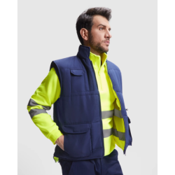 ⭐ CHALECO ALTA VISIBILIDAD MULTIBOLSILLOS REVERSIBLE | Azules de Vergara