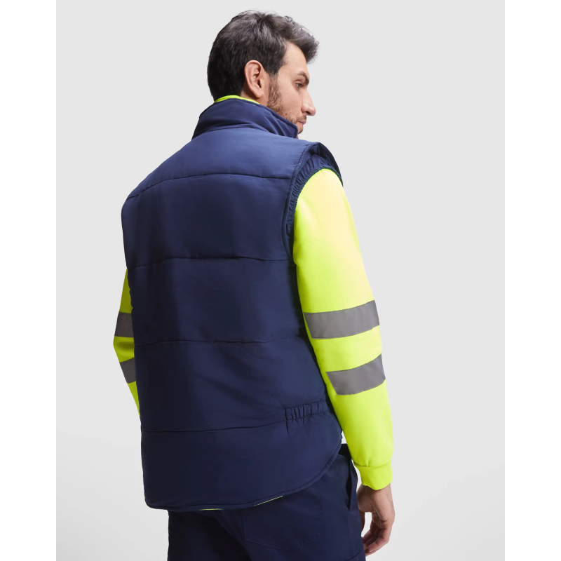 CHALECO ALTA VISIBILIDAD MULTIBOLSILLOS REVERSIBLE
