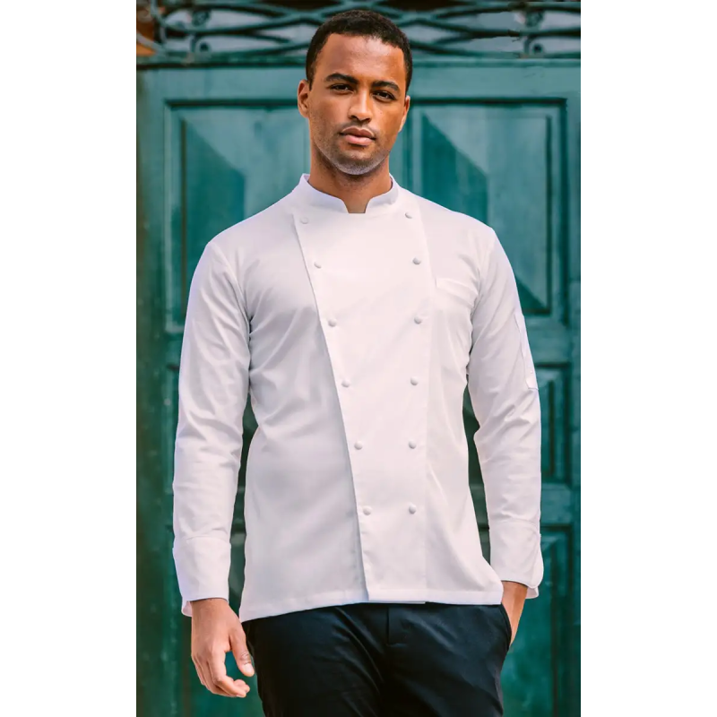 CHAQUETA COCINA CUELLO MAO