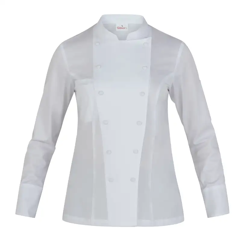 CHAQUETA COCINA MUJER CUELLO MAO