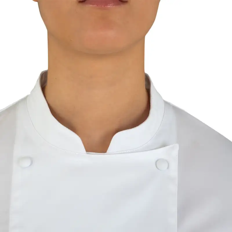 CHAQUETA COCINA MUJER CUELLO MAO