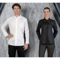 ⭐ CHAQUETA COCINA MUJER STRETCH | Azules de Vergara