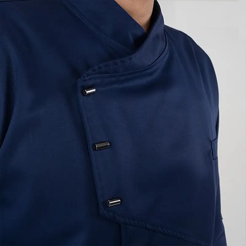 CHAQUETA COCINA CON CORCHETES
