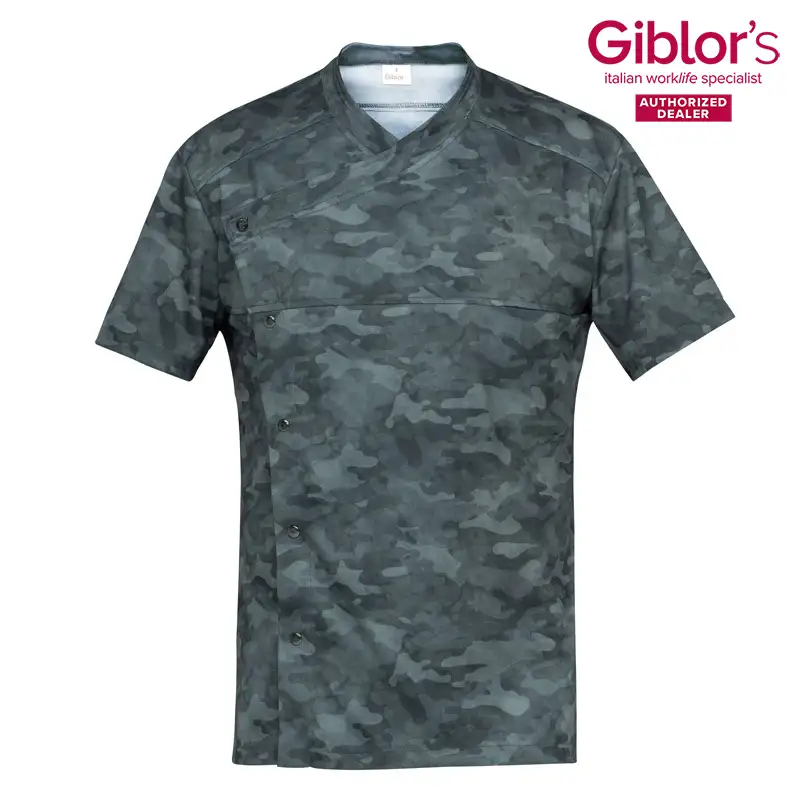 CHAQUETA COCINA CAMUFLAJE TRANSPIRABLE