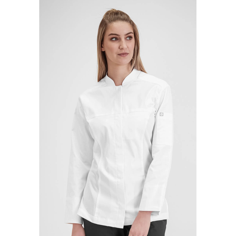 CHAQUETA BLANCA DE COCINA MUJER