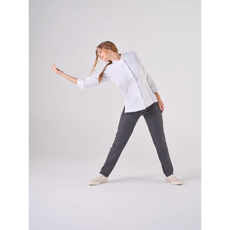 CHAQUETA BLANCA DE COCINA MUJER