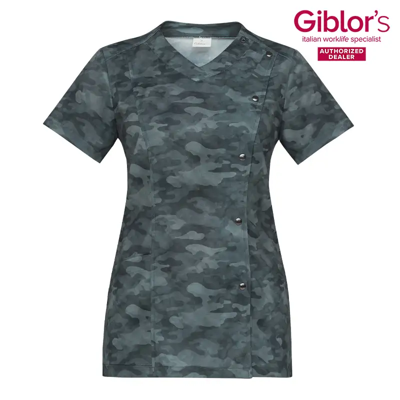 CHAQUETA COCINA CAMUFLAJE MUJER TRANSPIRABLE