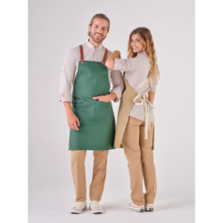 ⭐ DELANTAL ECO-PIEL | Azules de Vergara